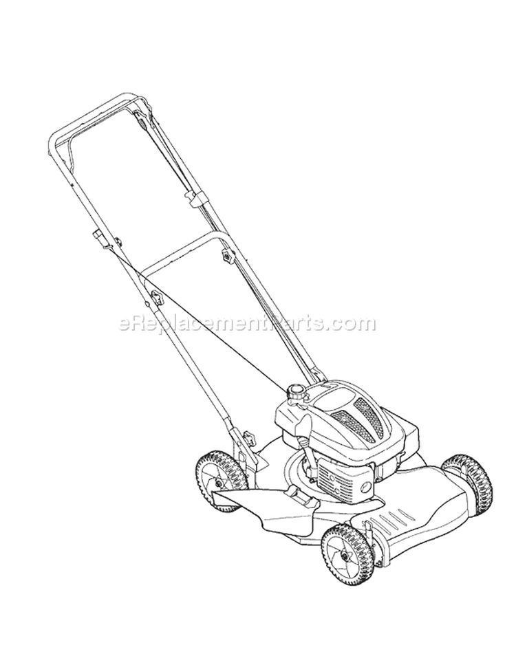 Page D Diagram and Parts List for 12A-26MC755 2006 Yard Man Lawn Mower